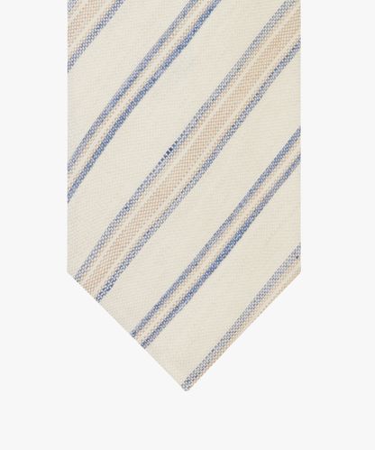 Profuomo Marineblaue Krawatte, Leinen, Baumwolle