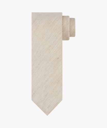 Profuomo Beige linen-cotton tie