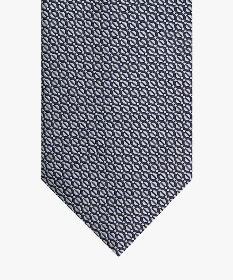 Navy silk tie