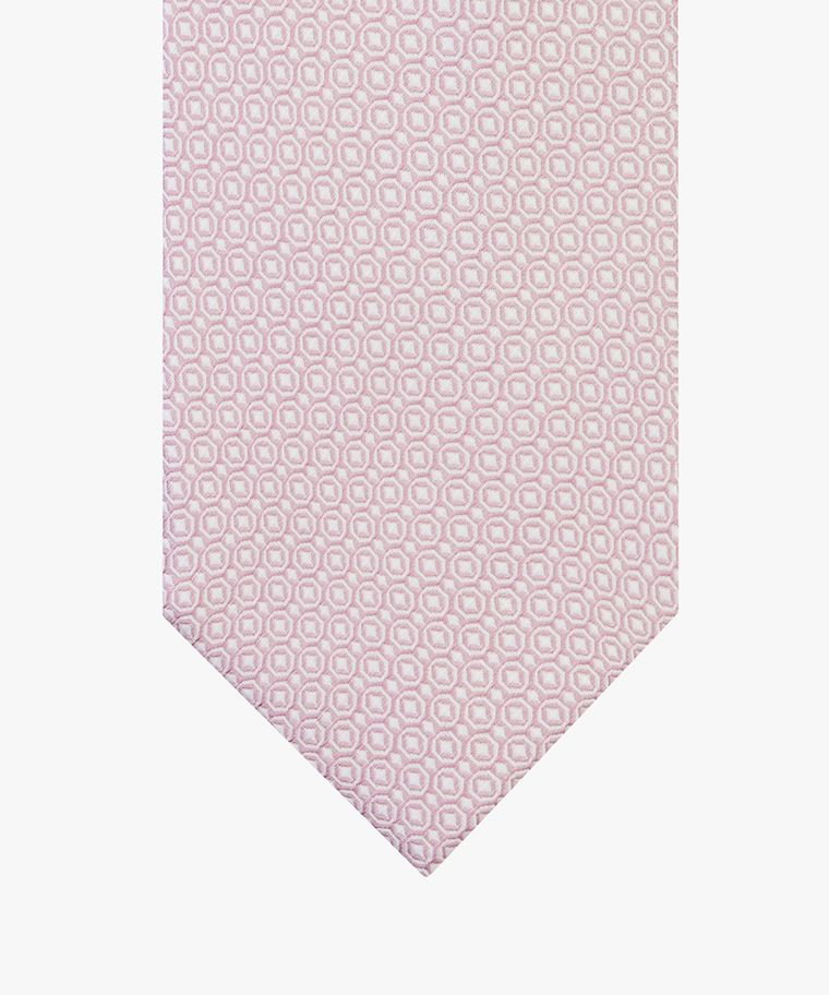 Pink silk tie