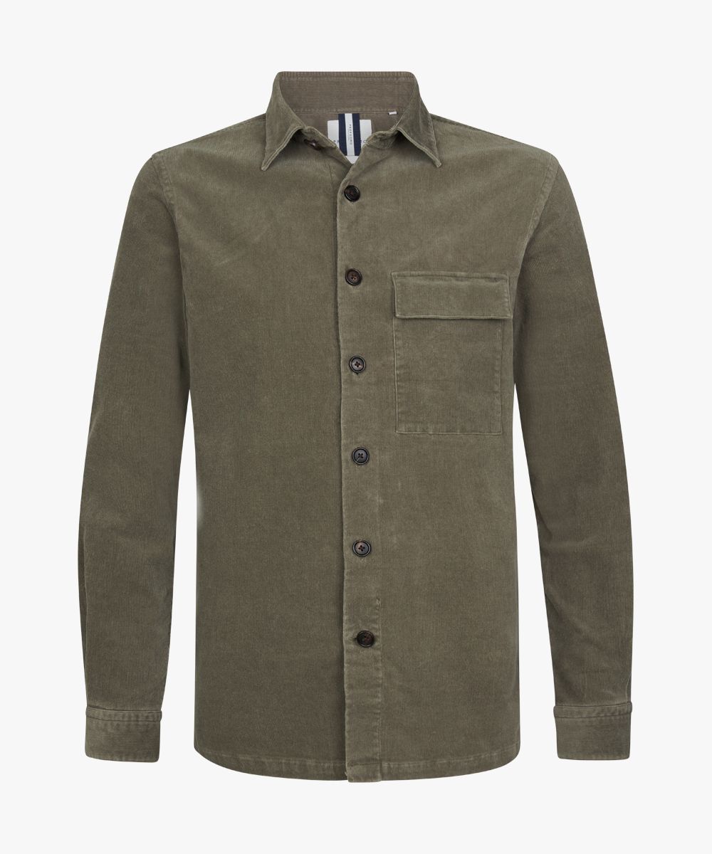 Green corduroy overshirt