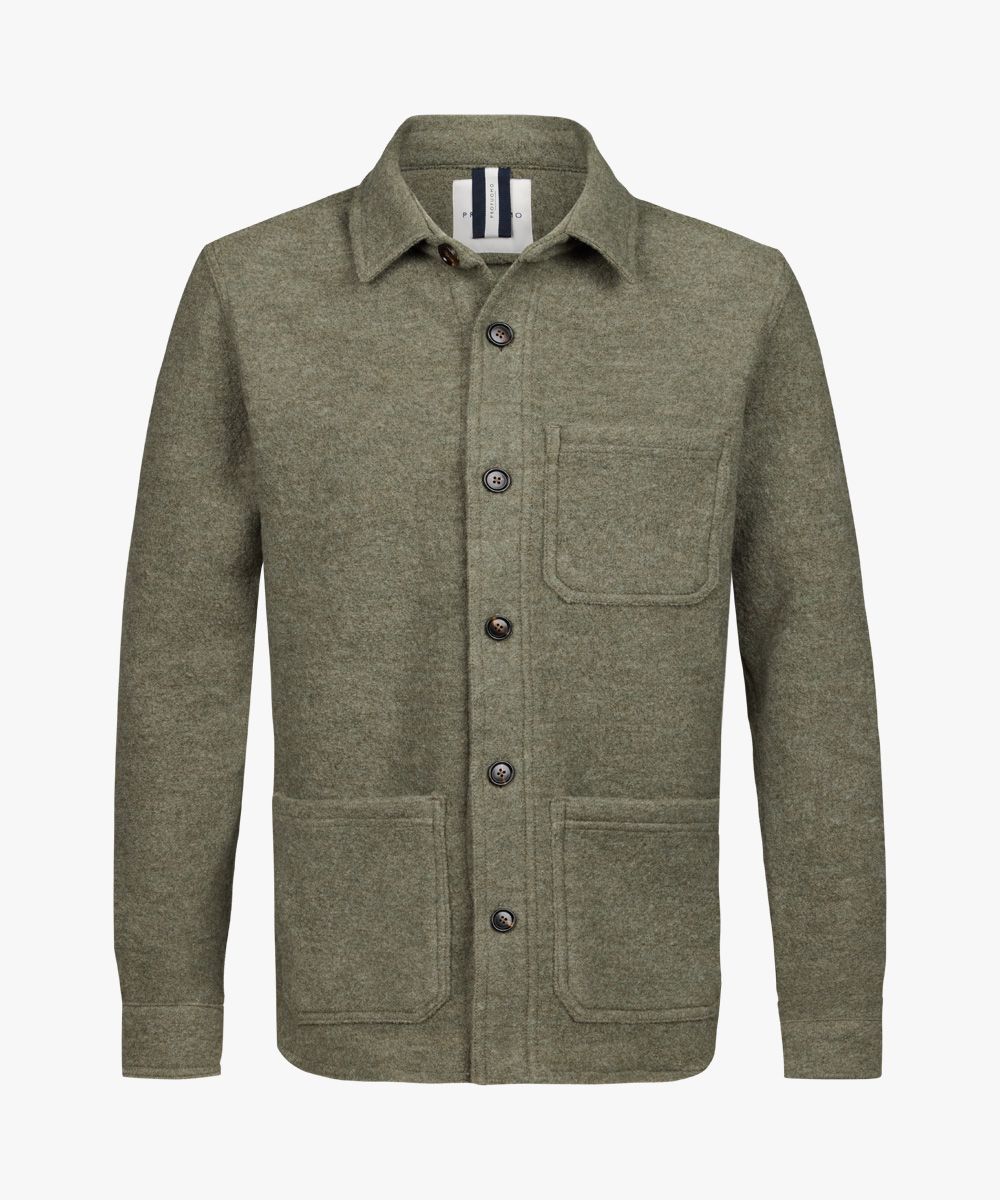 Knitted-Overshirt, Boiled Wool