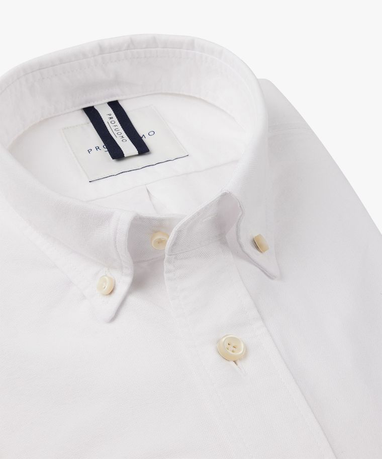 Weißes Button-Down-Oxford-Hemd