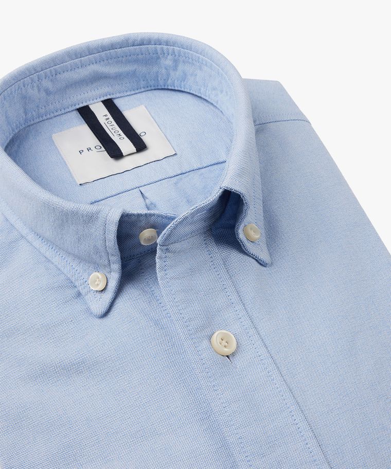 Blaues Button-Down-Oxford-Hemd