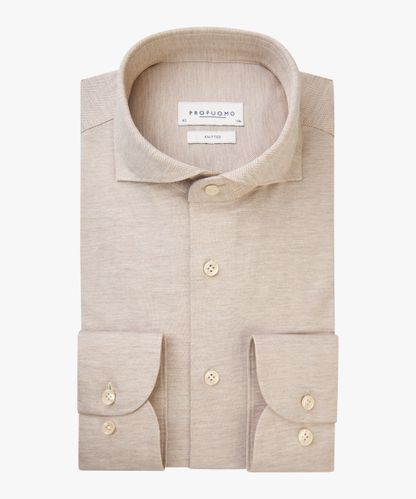 Profuomo Beige knitted shirt