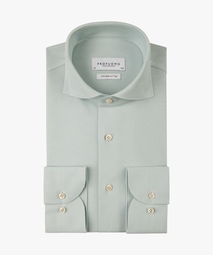 Profuomo Light green Japanese knitted shirt