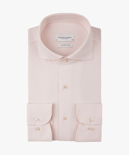 Profuomo Pink Oxford Japanese knitted shirt