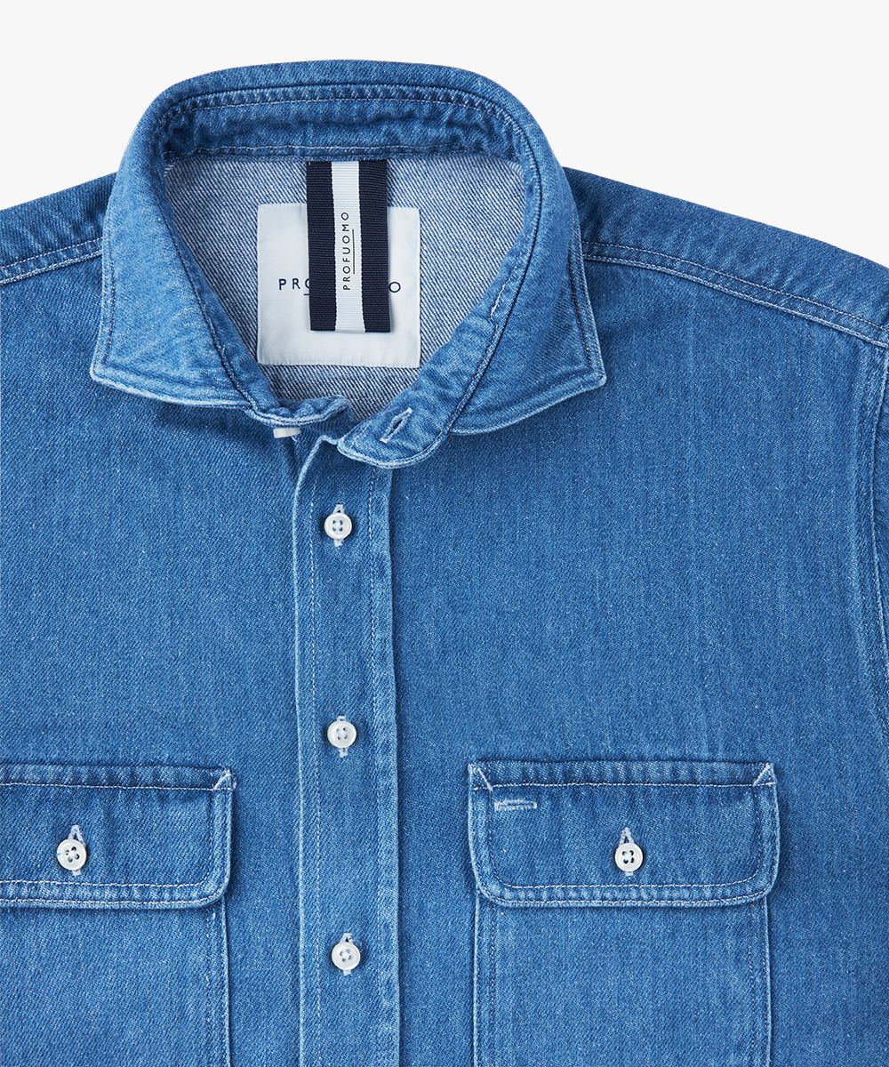 ジャケット・アウター VAULTROOM DENIM OVERSHIRT / BLUE ジャケット