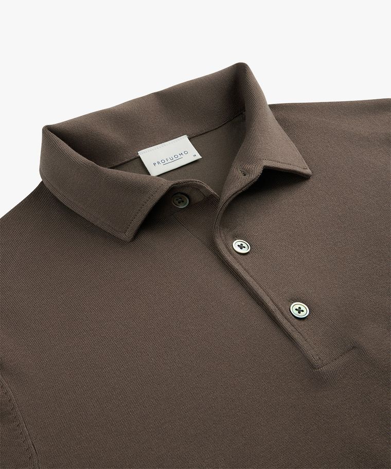 Brown luxury one-piece polo