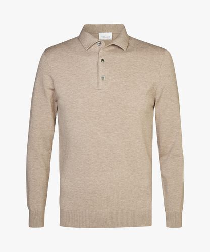 Profuomo Beige mélange luxe one piece polo