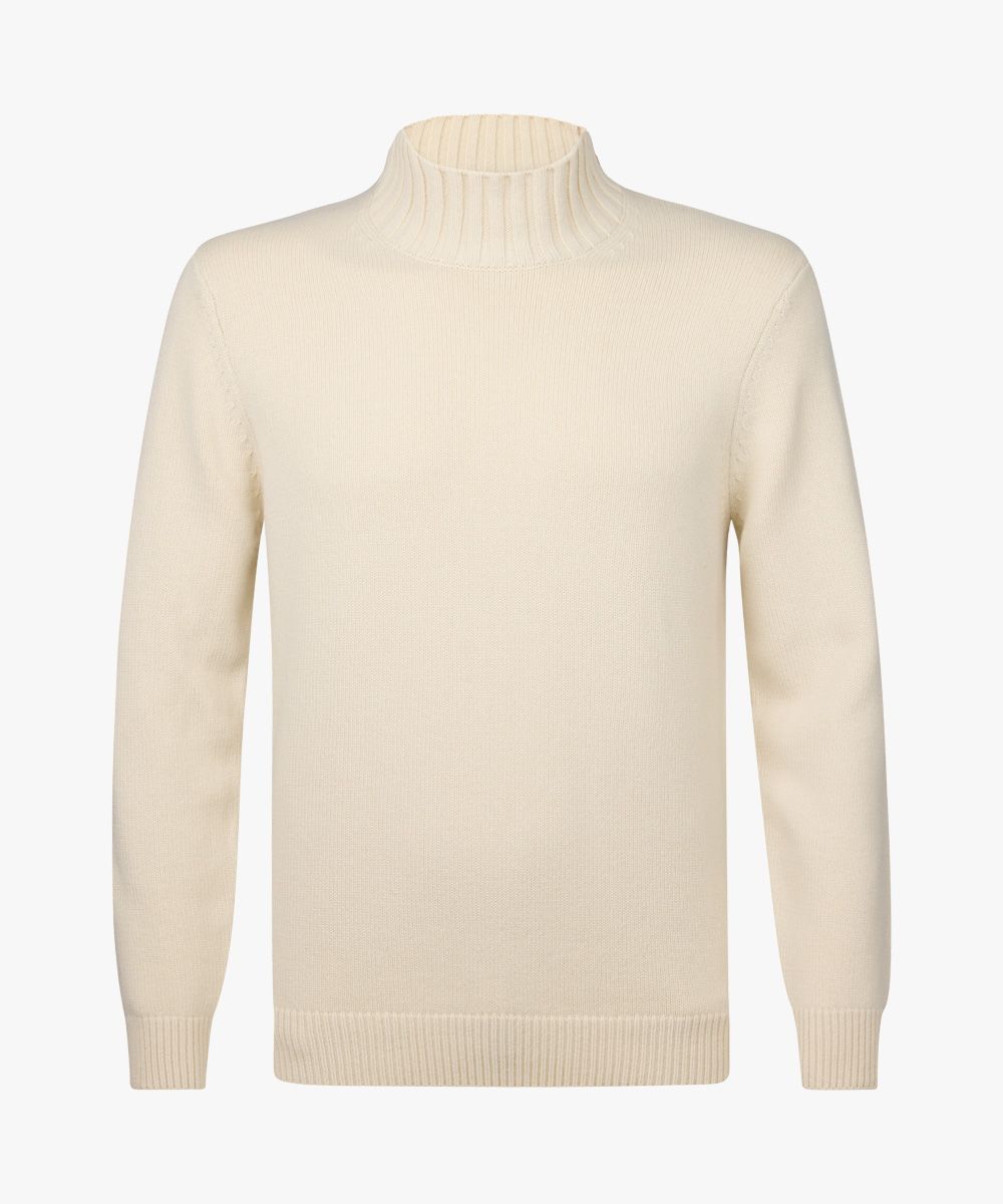 Off white wollen mockneck