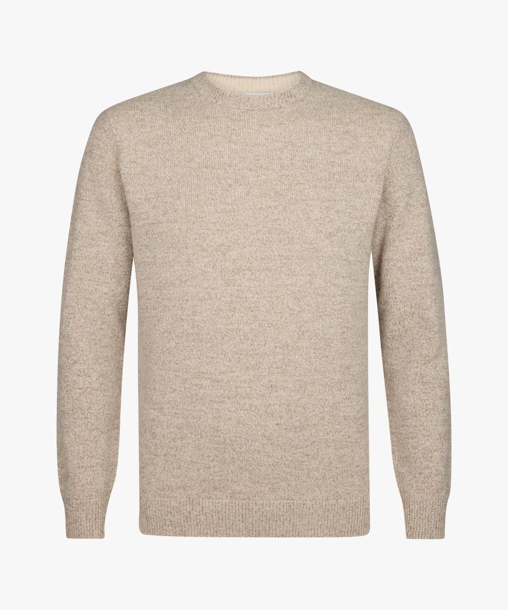 Taupe wollen crewneck