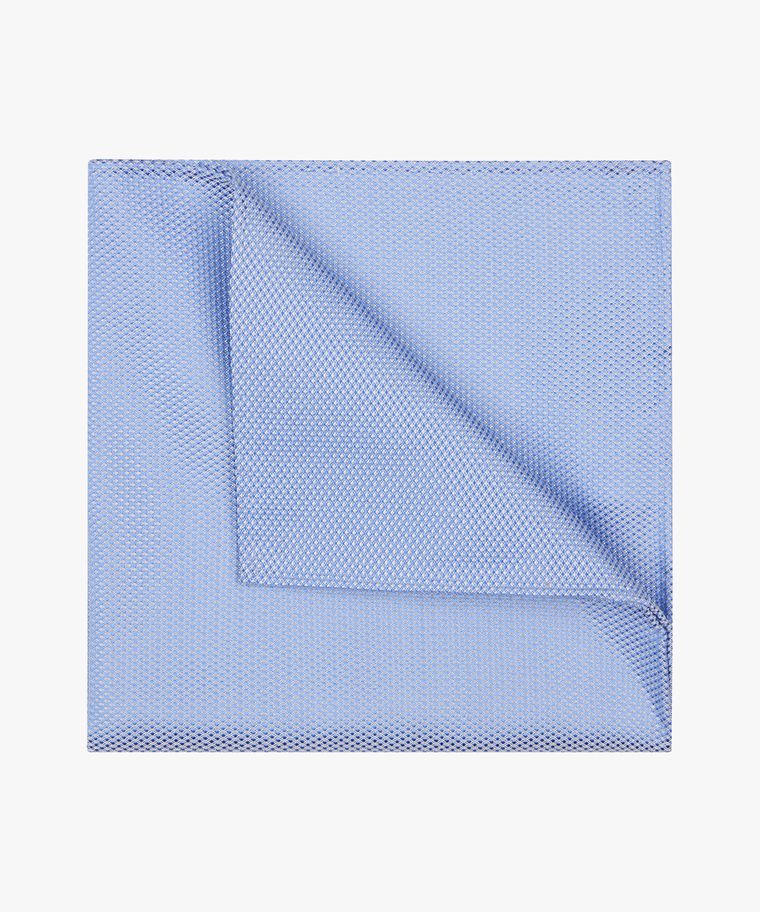 Blue silk pocket square