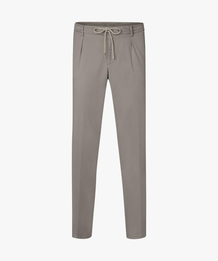 Taupe slim fit sportcord chino