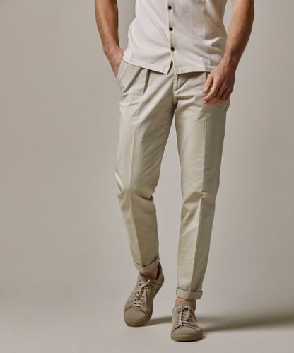 Profuomo Beige relaxed fit chino