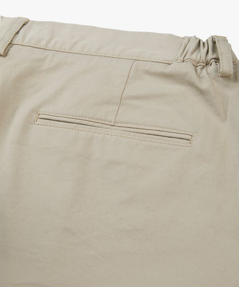 Beigefarbene Relaxed-Fit-Chino