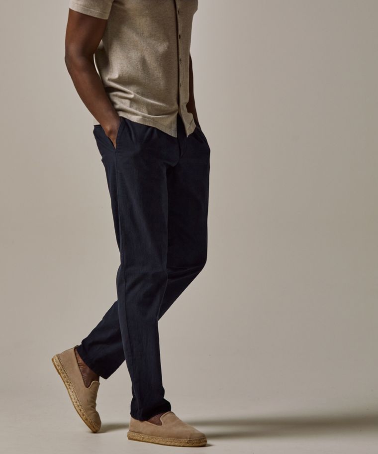 Navy relaxed fit chino