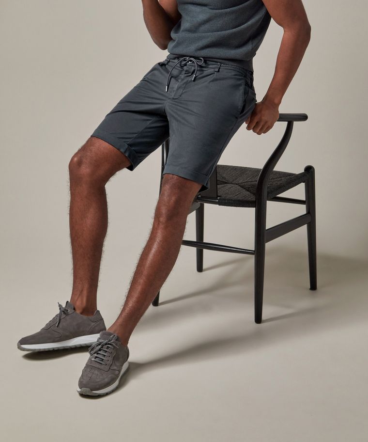 Mid-grey sportcord shorts