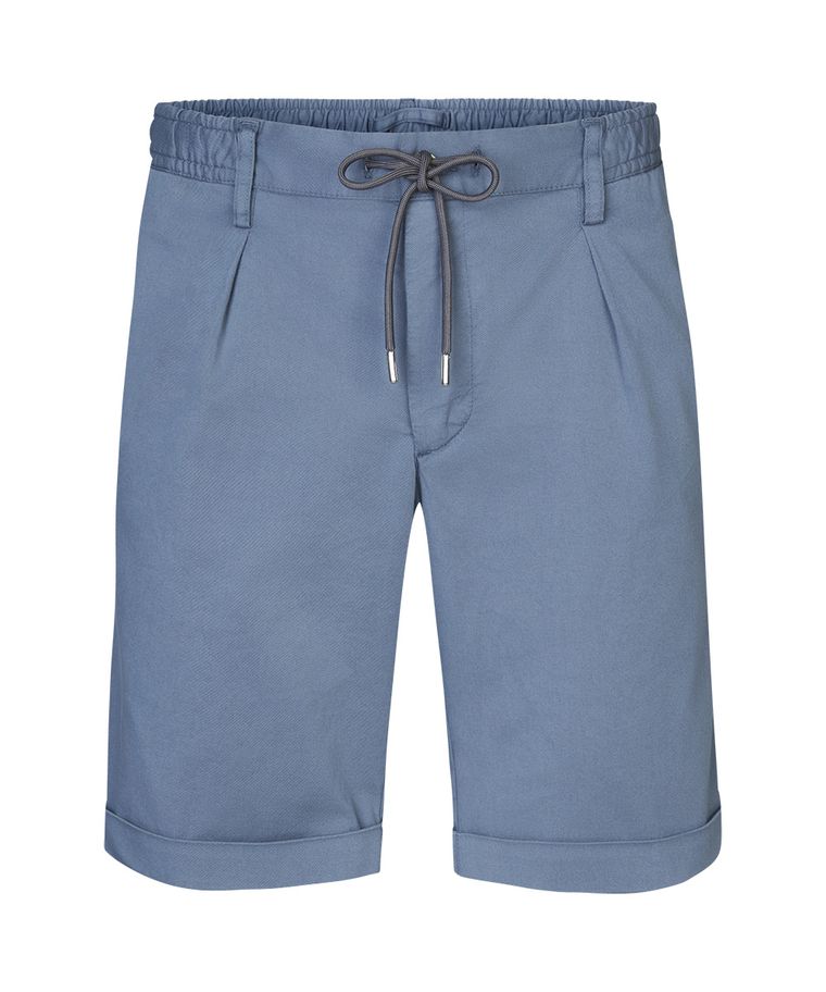 Blaue Sportcord-Shorts