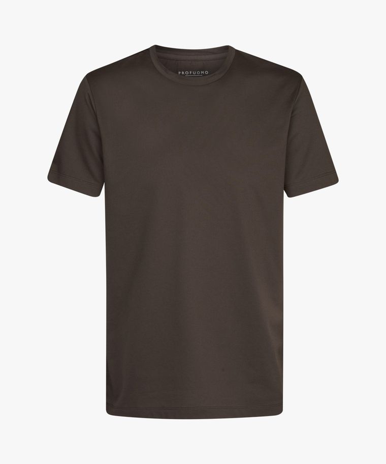 Brown Japanese knitted t-shirt