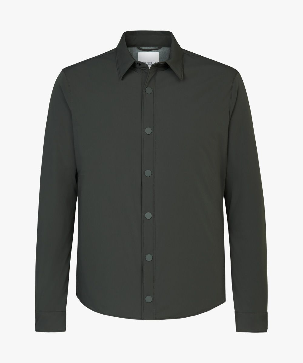 Groen Ecodown shirt jacket