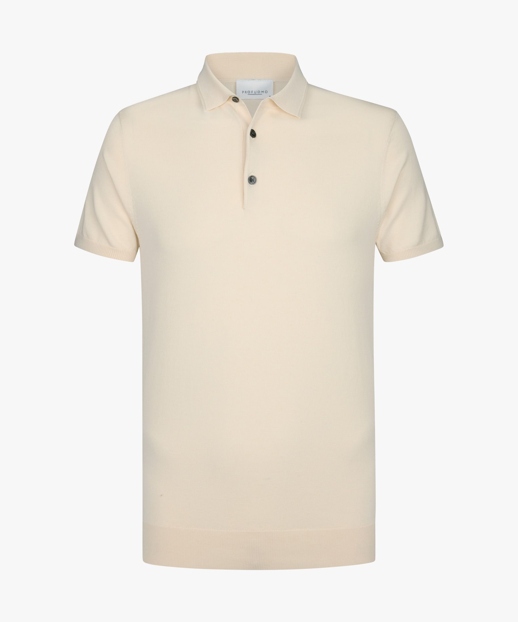 Cremefarbenes Luxury basic Polo