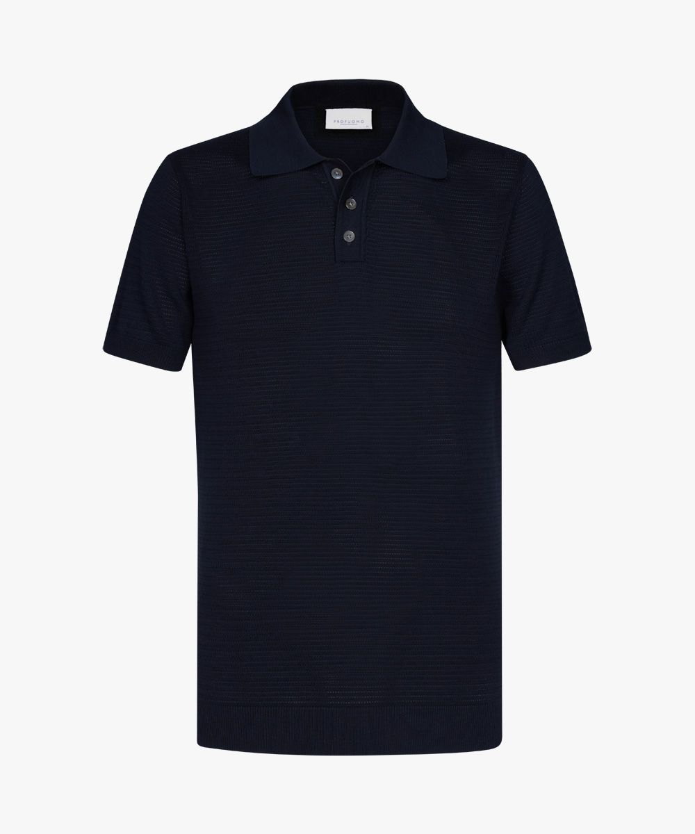 Mesh cotton polo