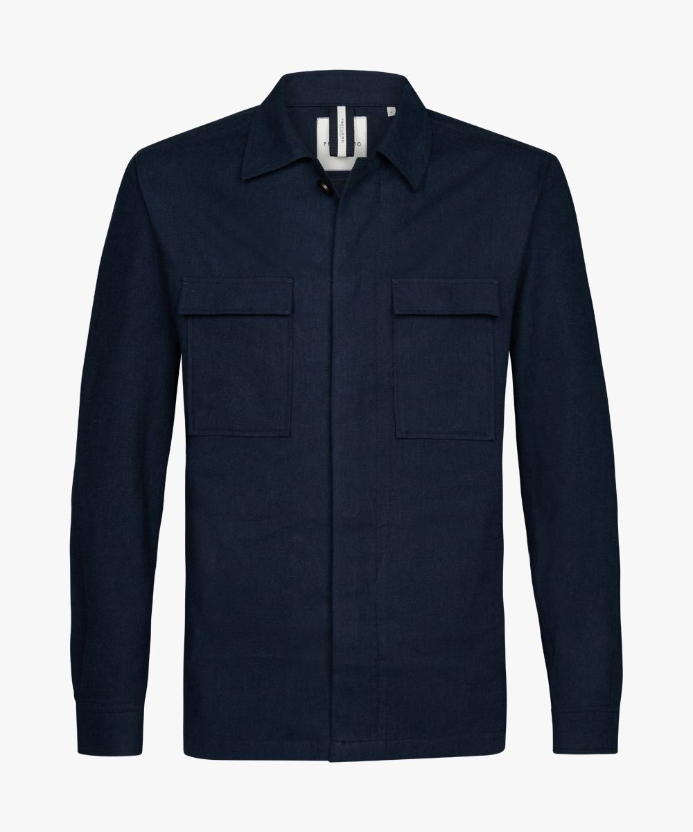 Navy linnen overshirt