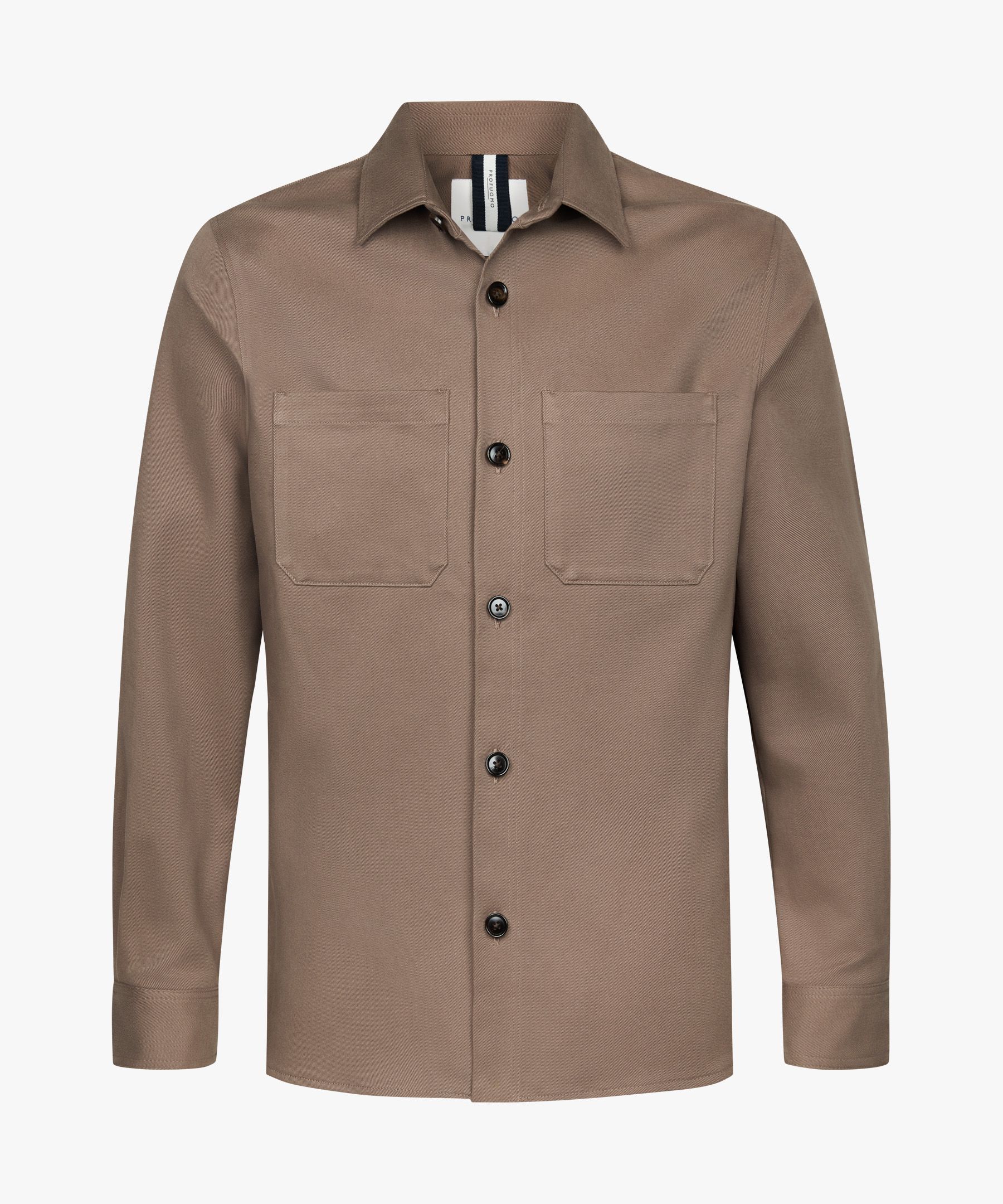 Brown cotton overshirt
