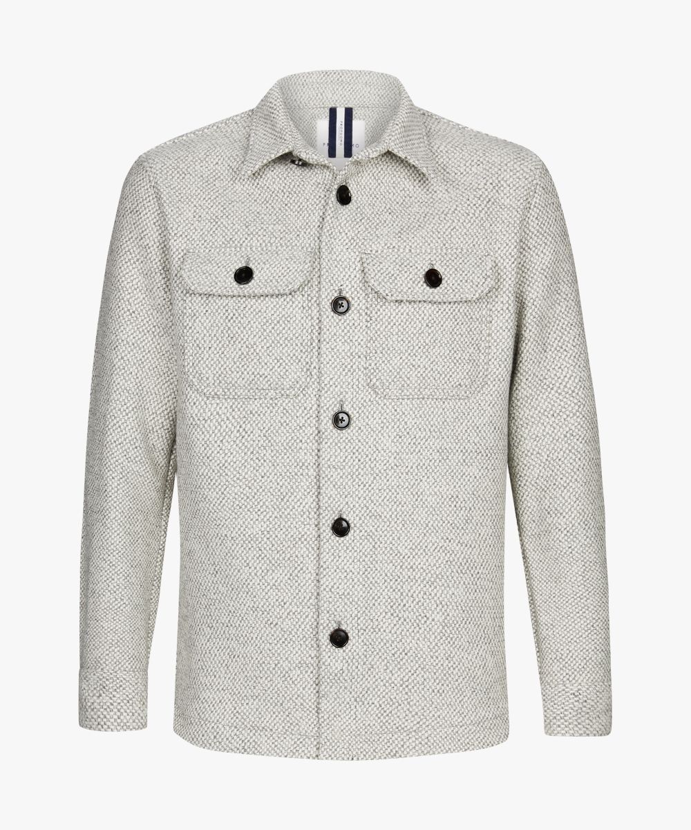 Grey textured overshirt