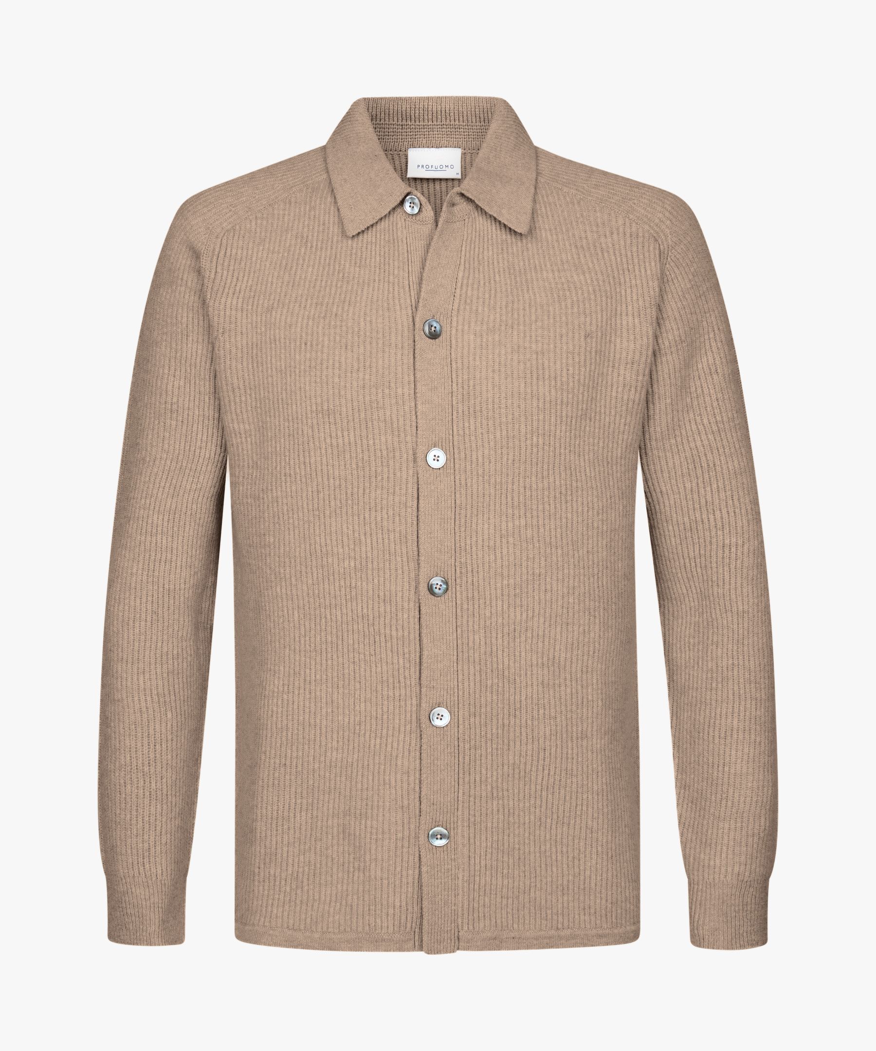 Beige wool overshirt