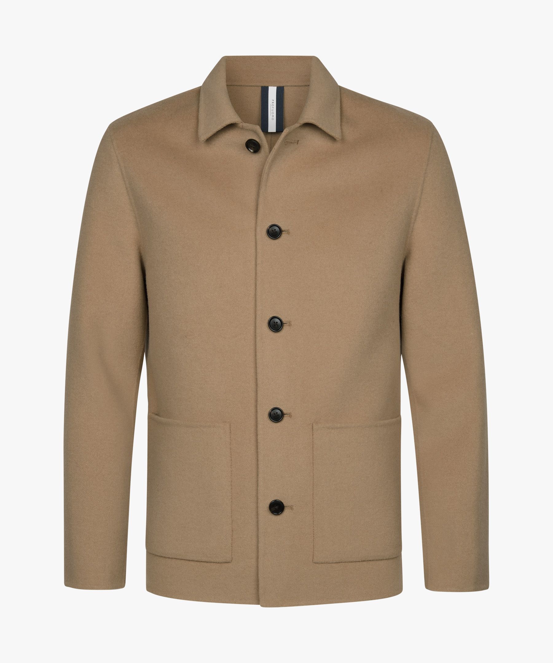 Camel wool single layer Overshirt