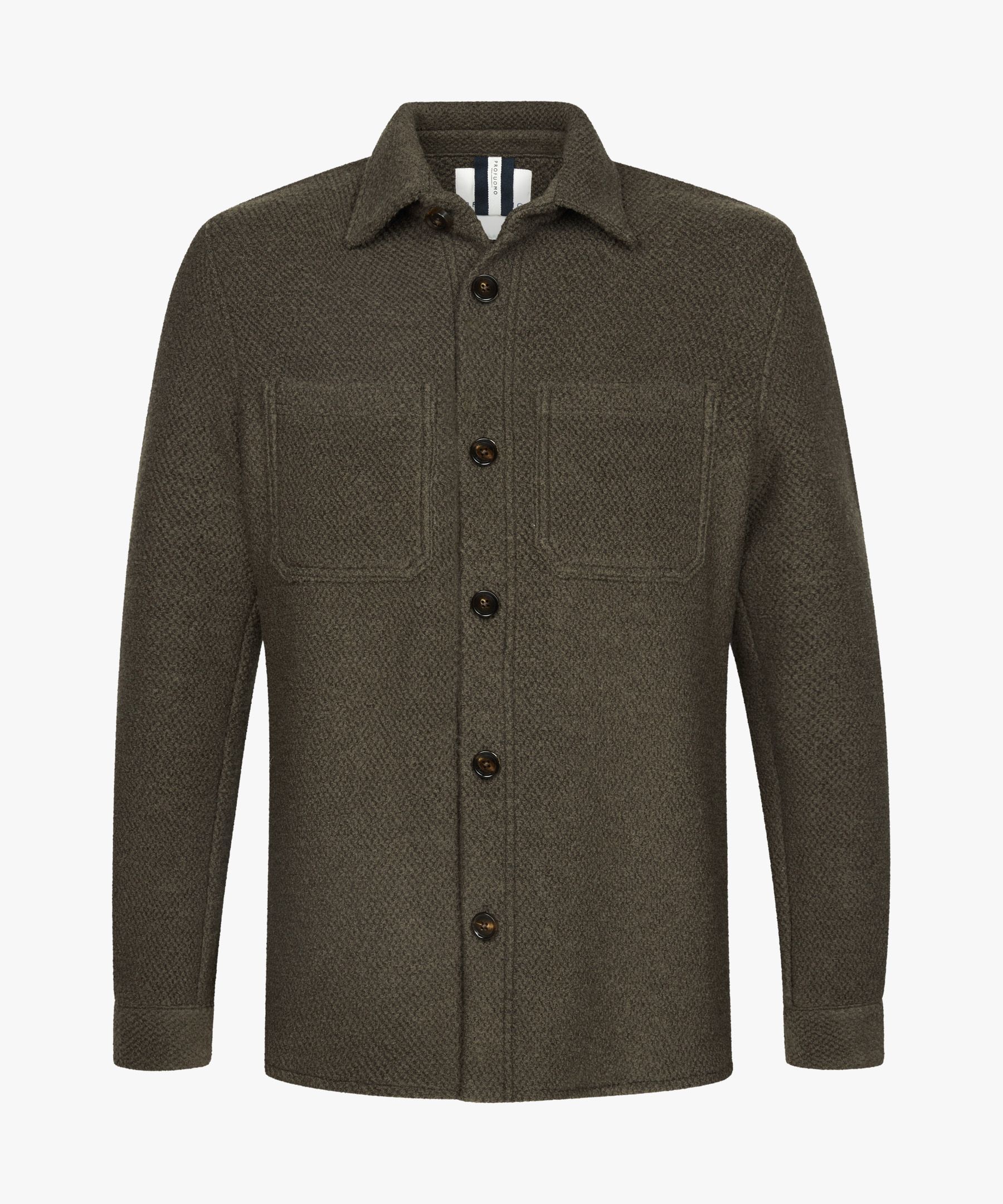 Green knitted overshirt