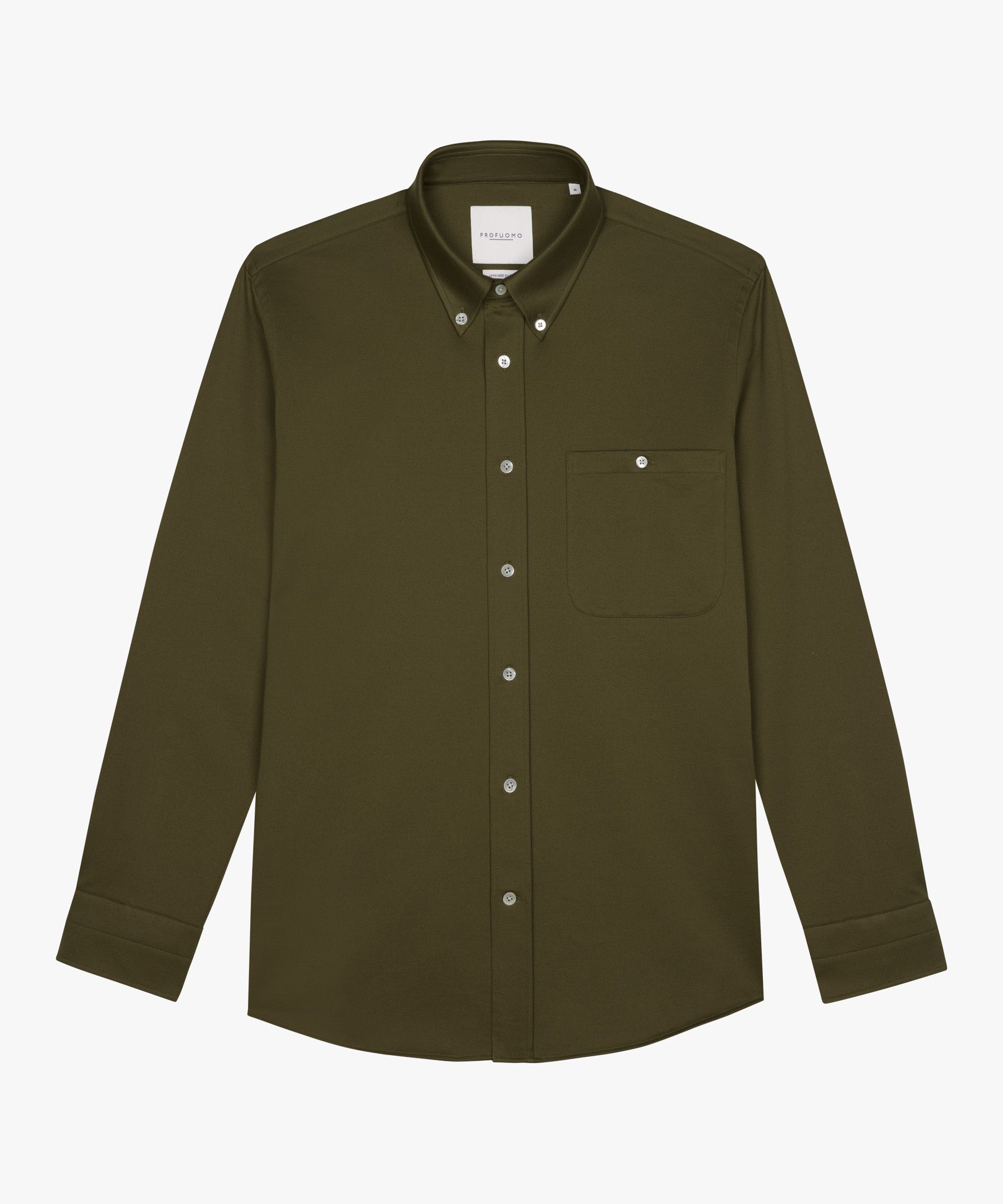 Green casual Japanese knitted shirt