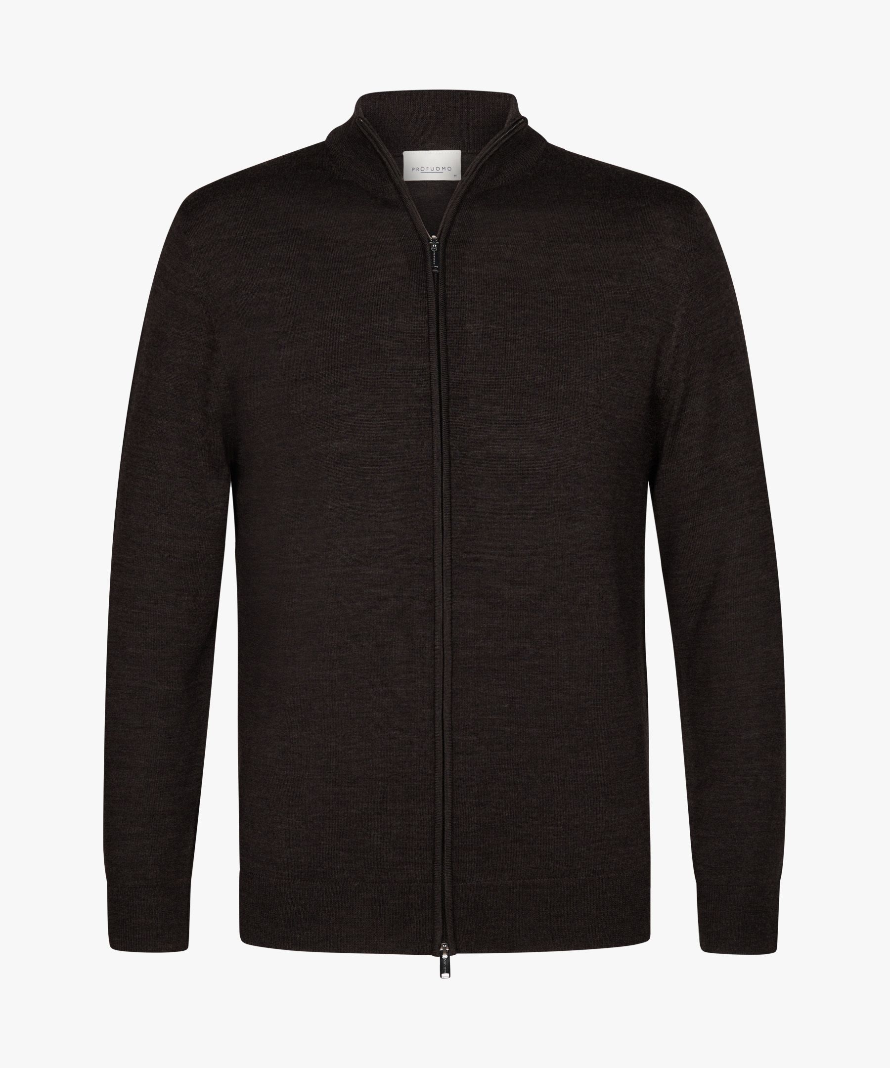 Bruine merino full zip