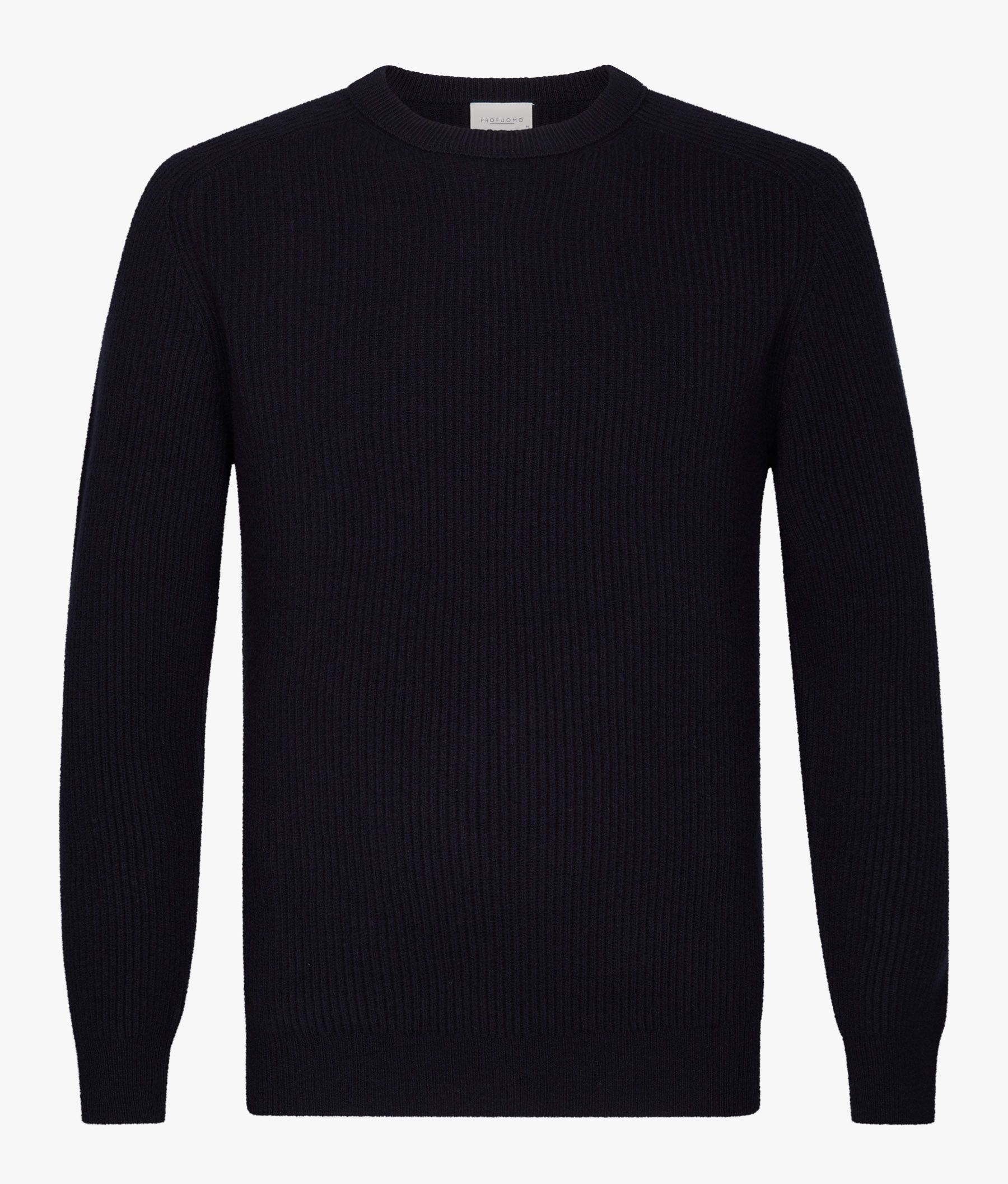 Navy wool crewneck