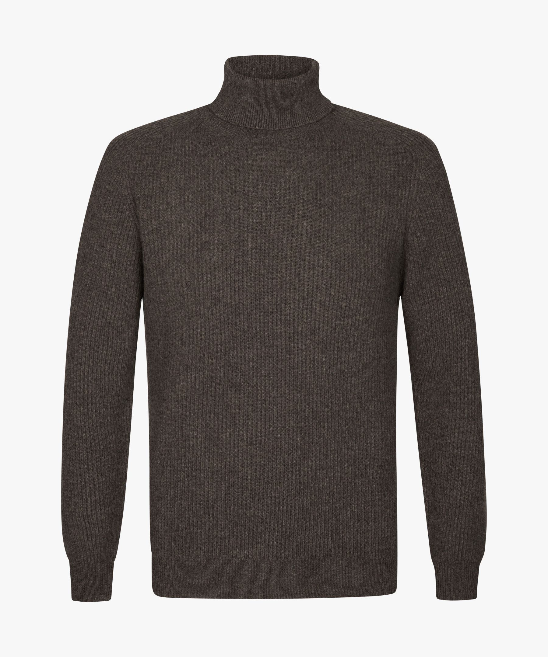 Brown wool turtleneck | Profuomo B.V.