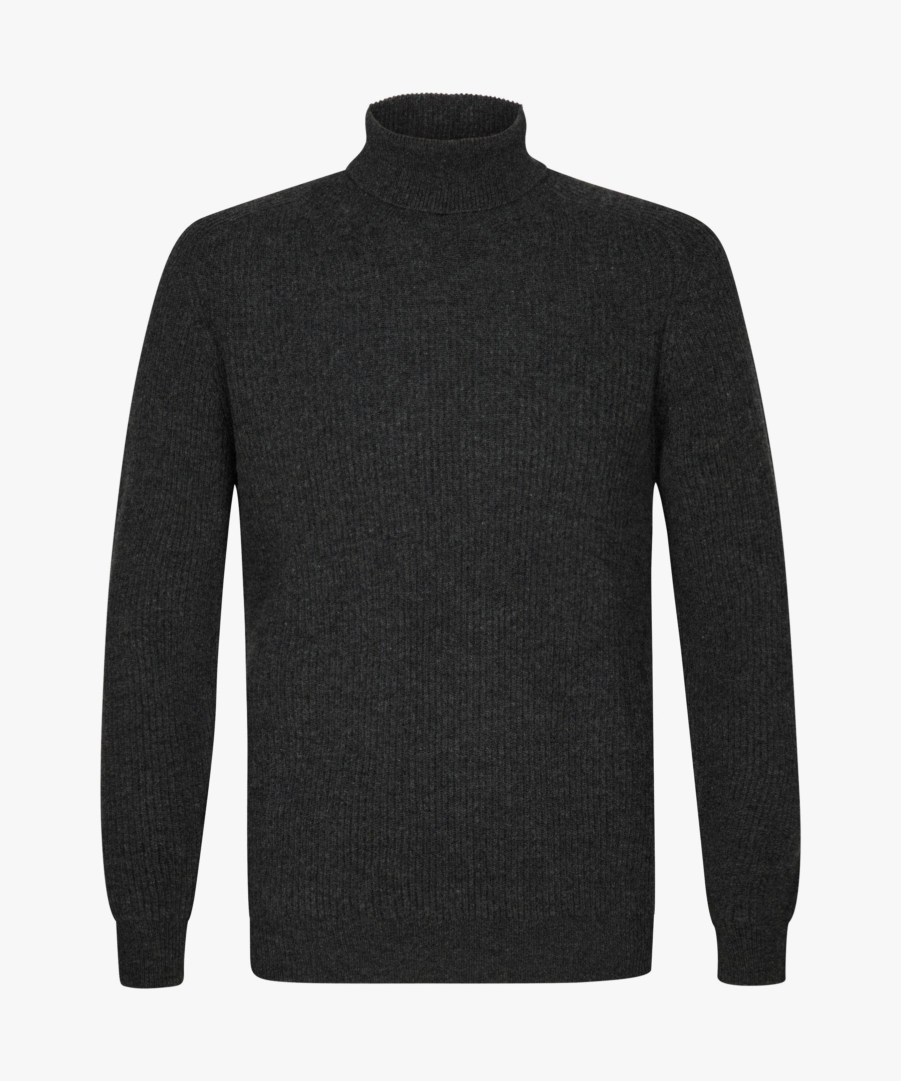 Grey wool turtleneck