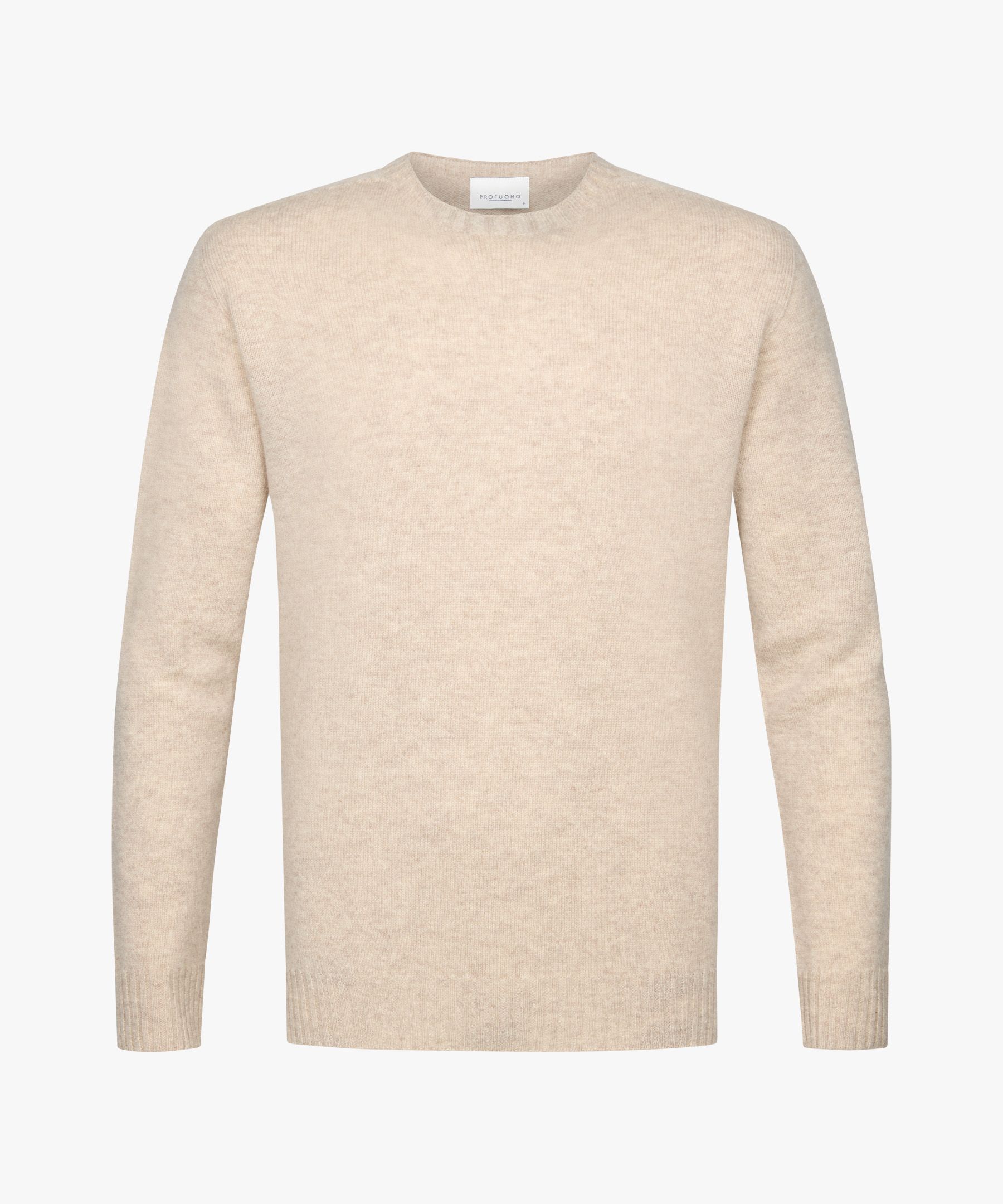 Beige seamless crewneck