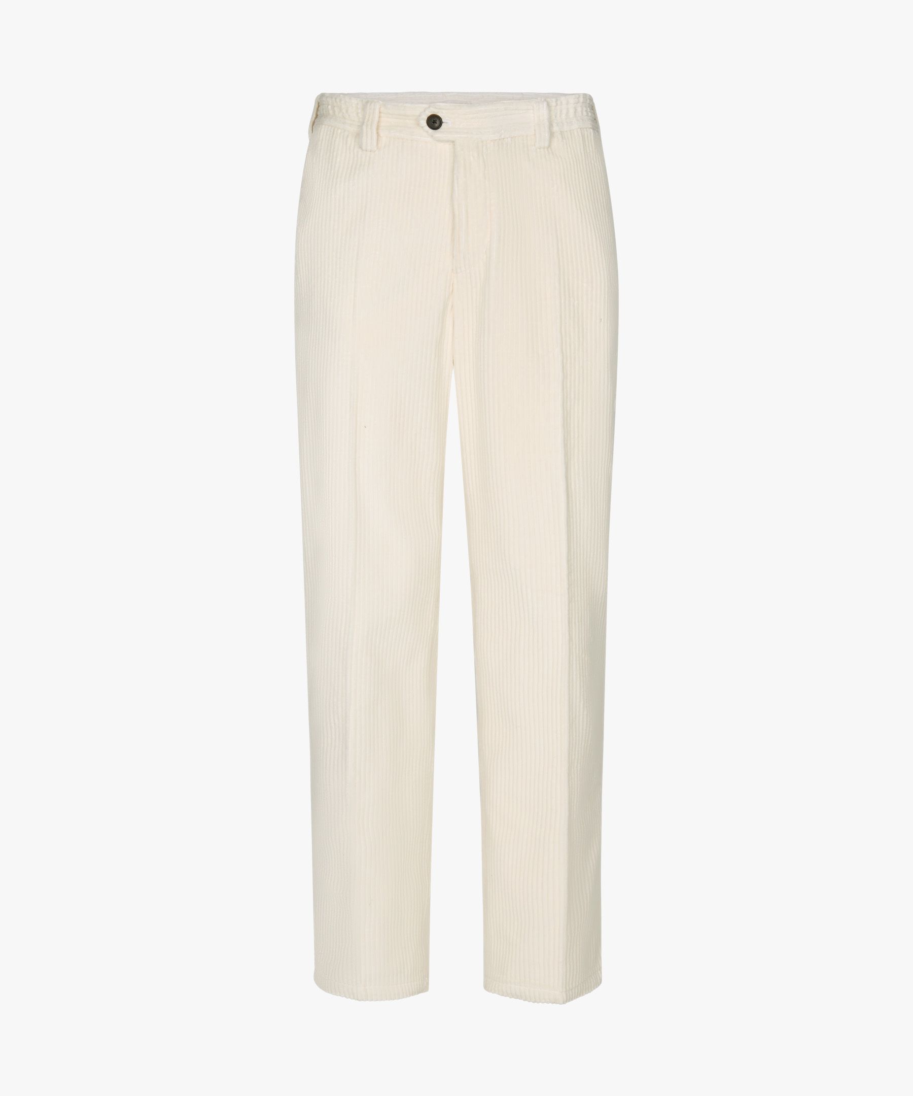 Off white loose fit corduroy