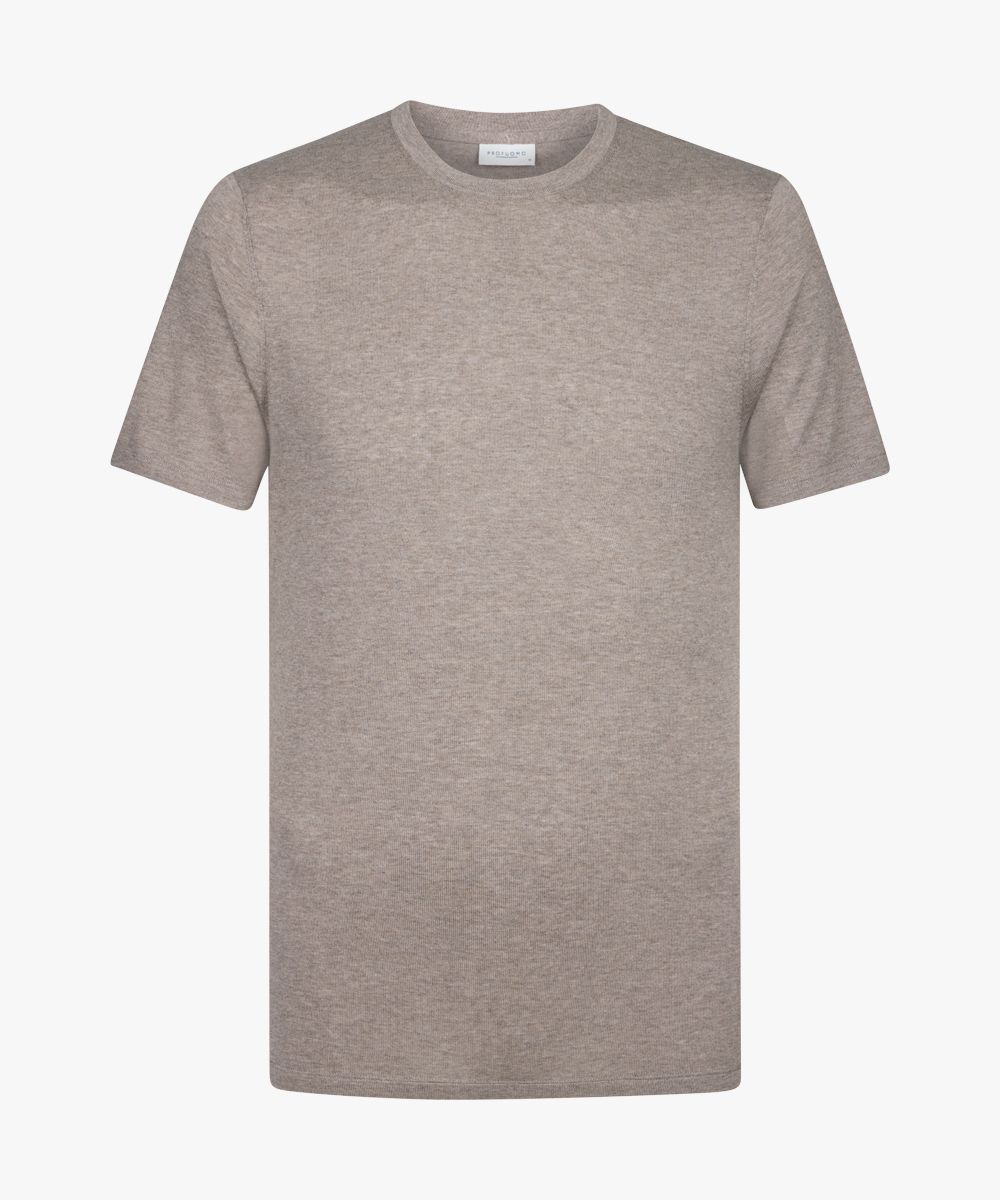 Brown luxury basic T-shirt
