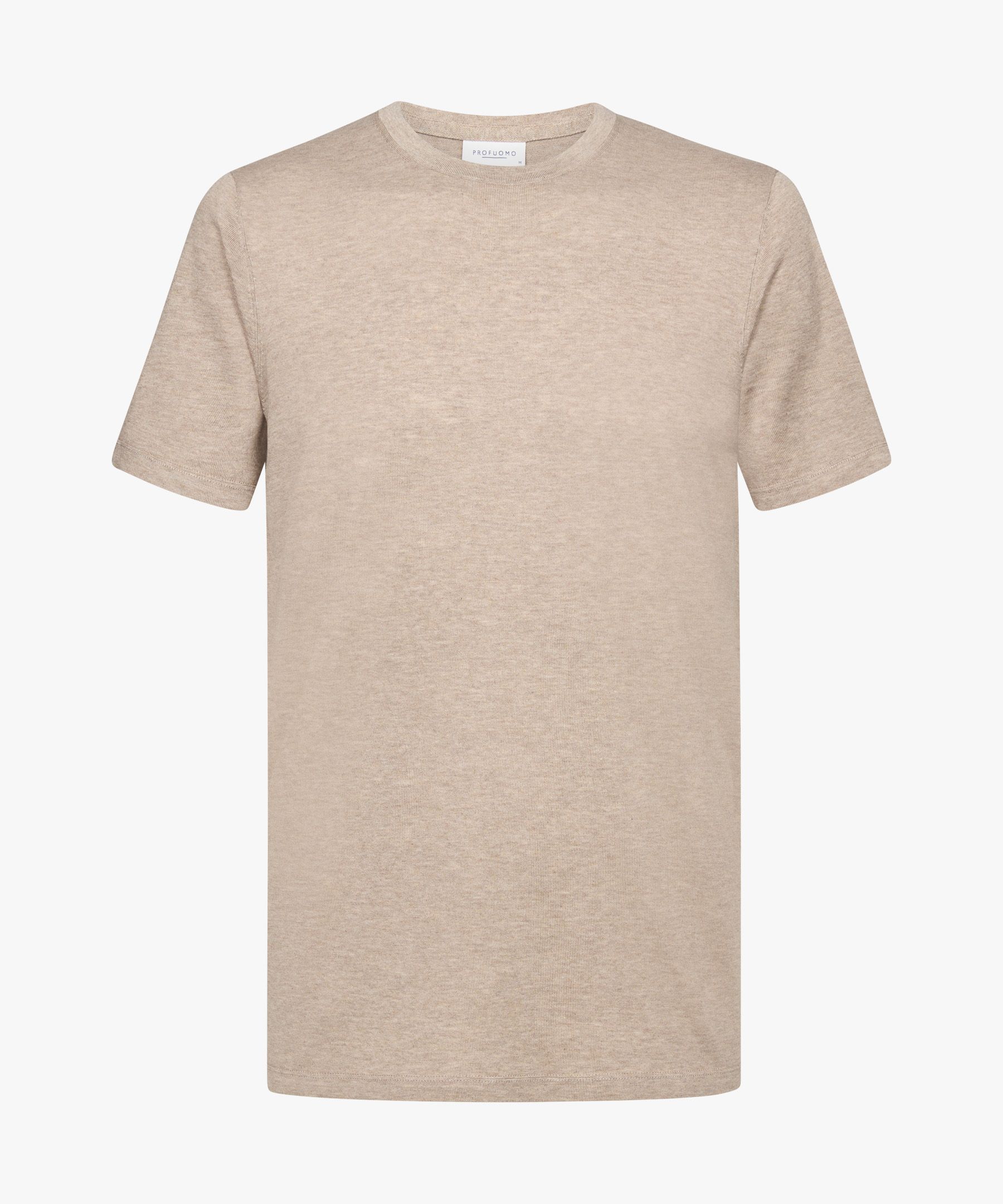Beige luxury basic t-shirt