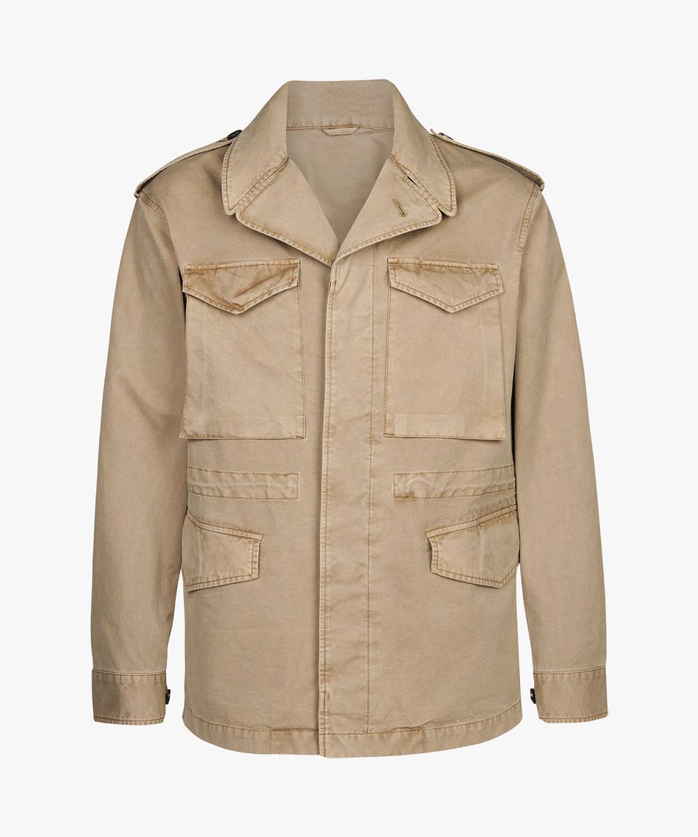 Beige field jacket