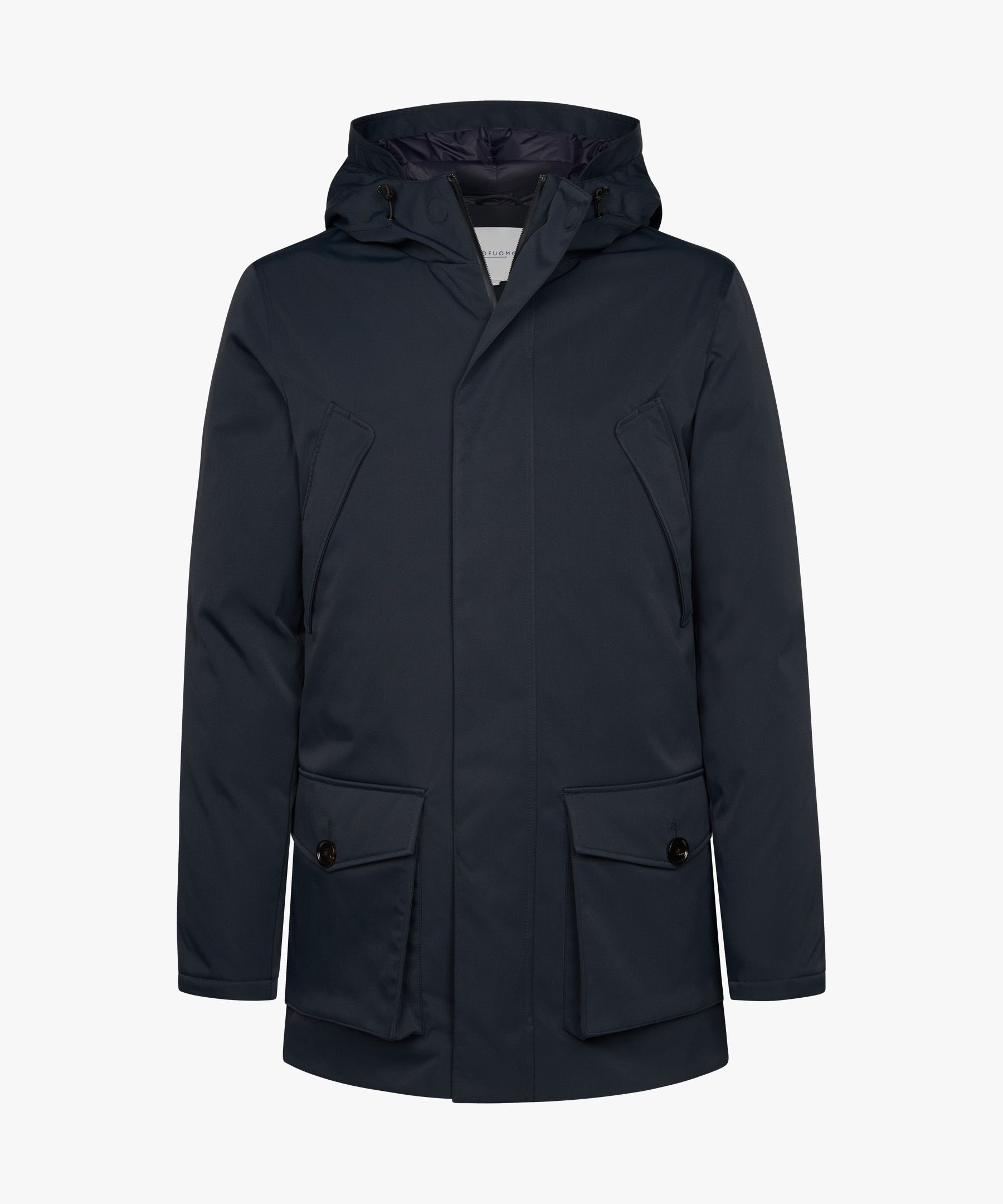 Navy magnet parka