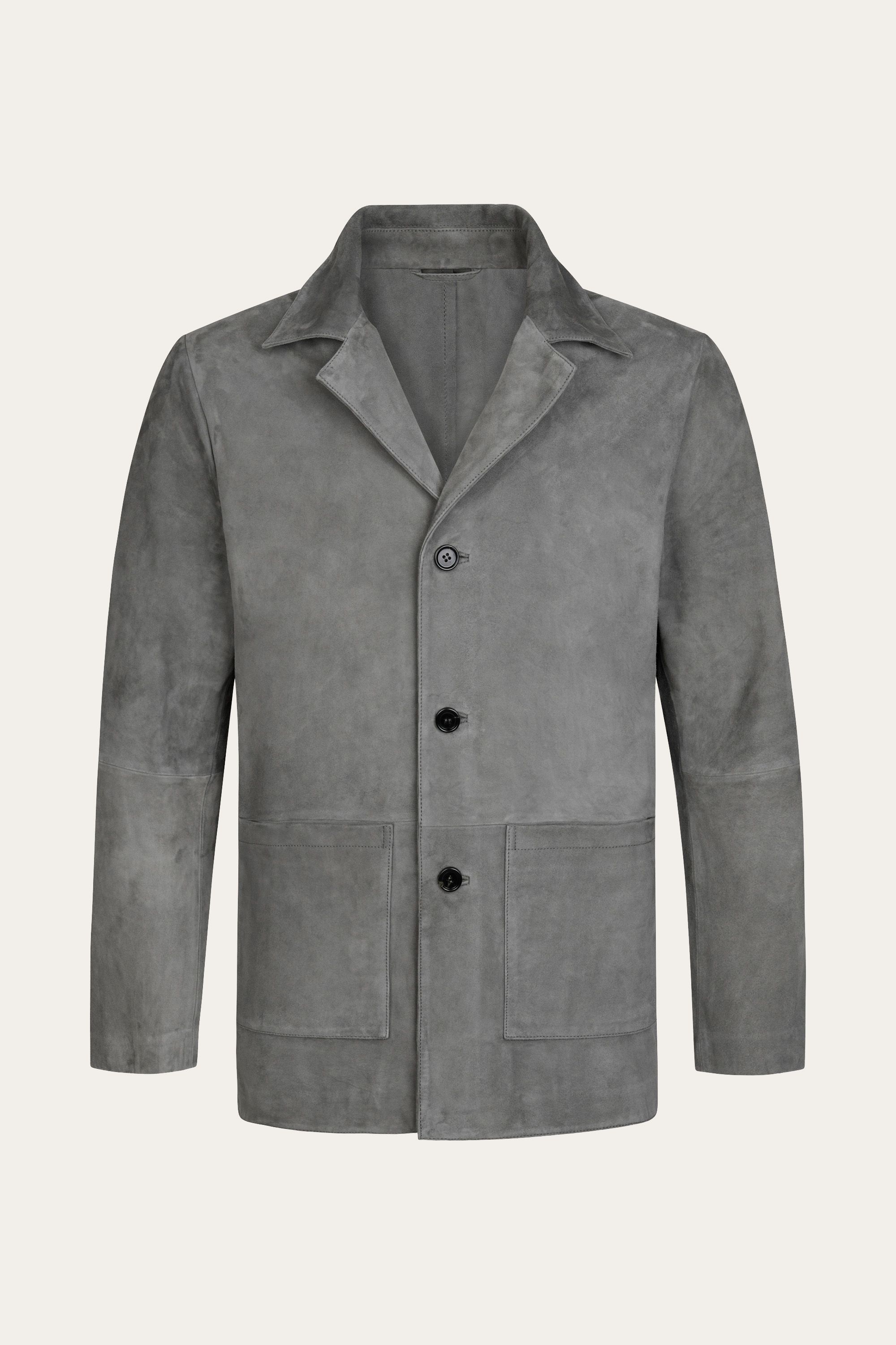 Dark grey suede jacket