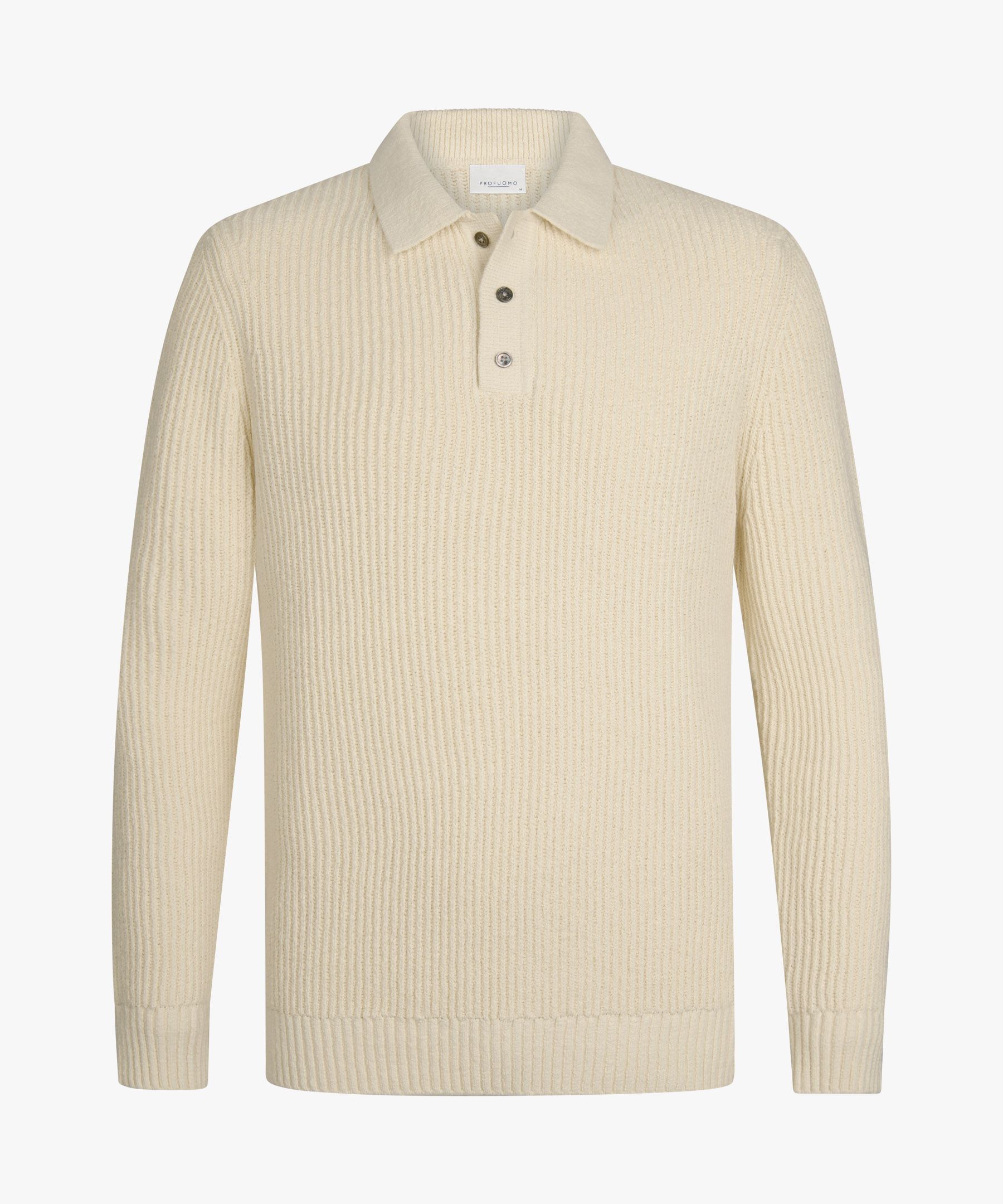 Off-white badstof polo