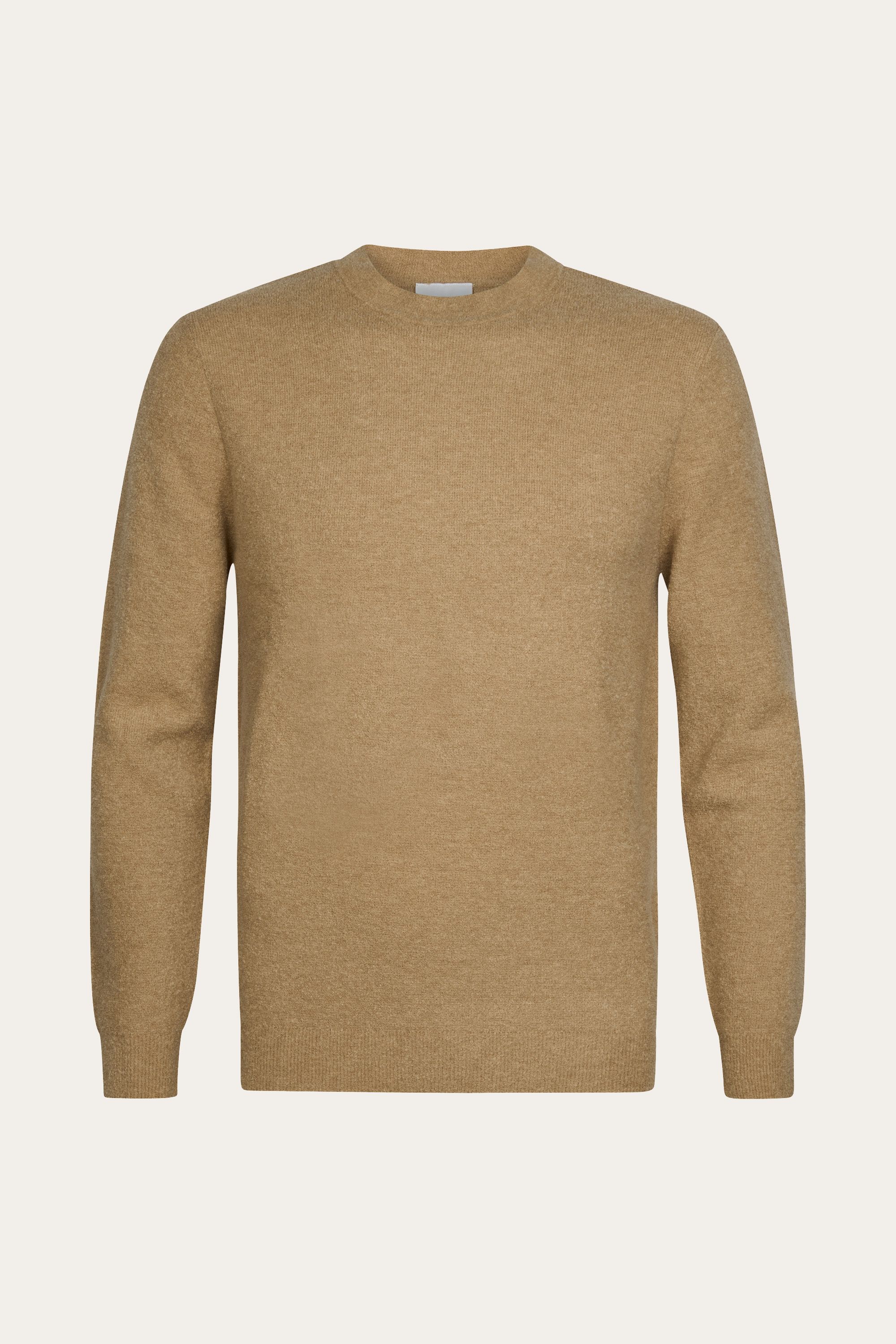 Camel Boiled Wolle Crewneck