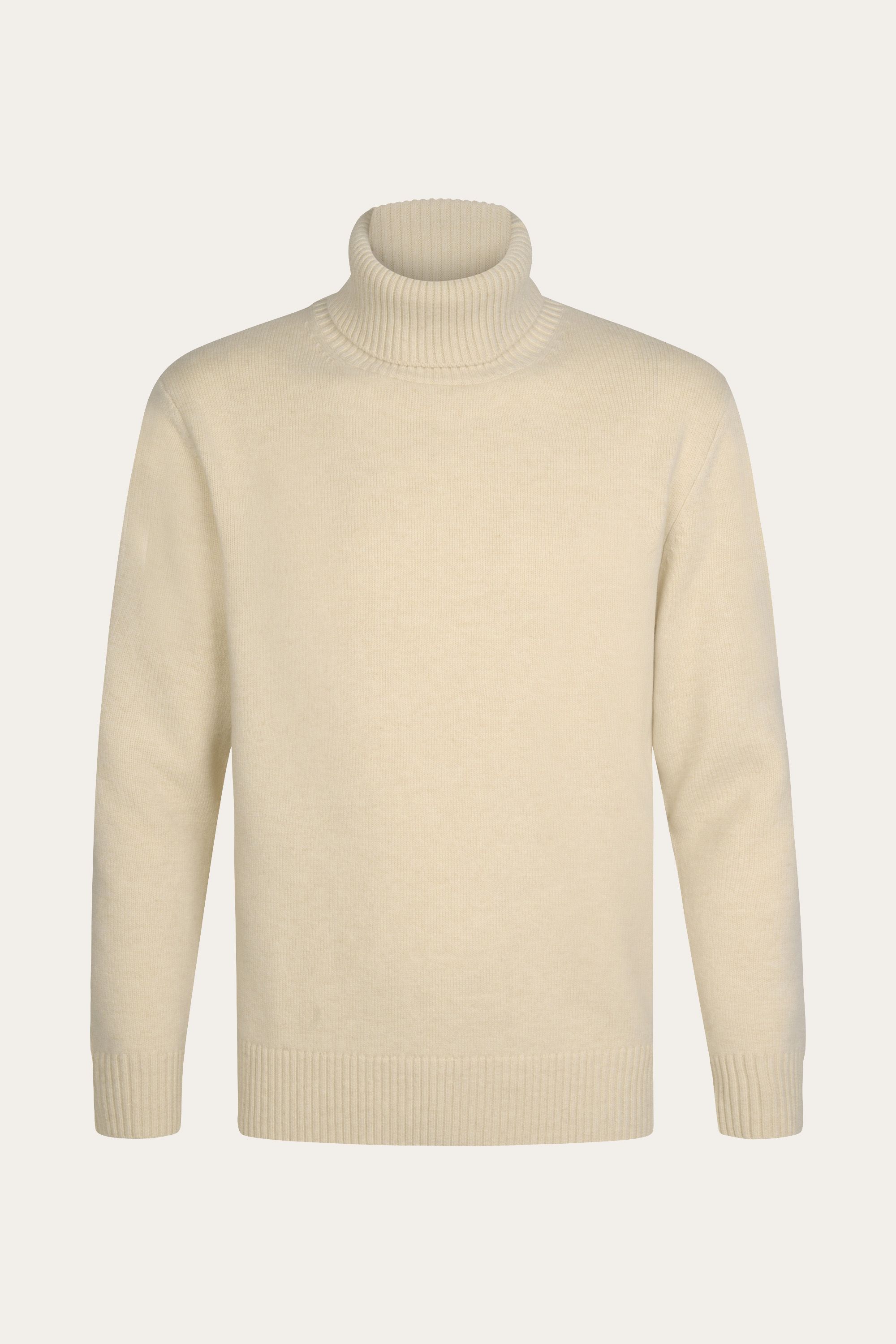 Sand soft wool turtleneck