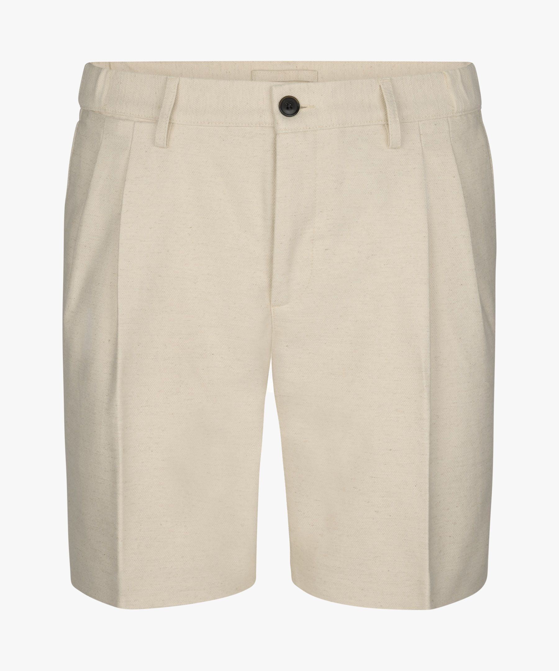 Off-white katoen linnen shorts