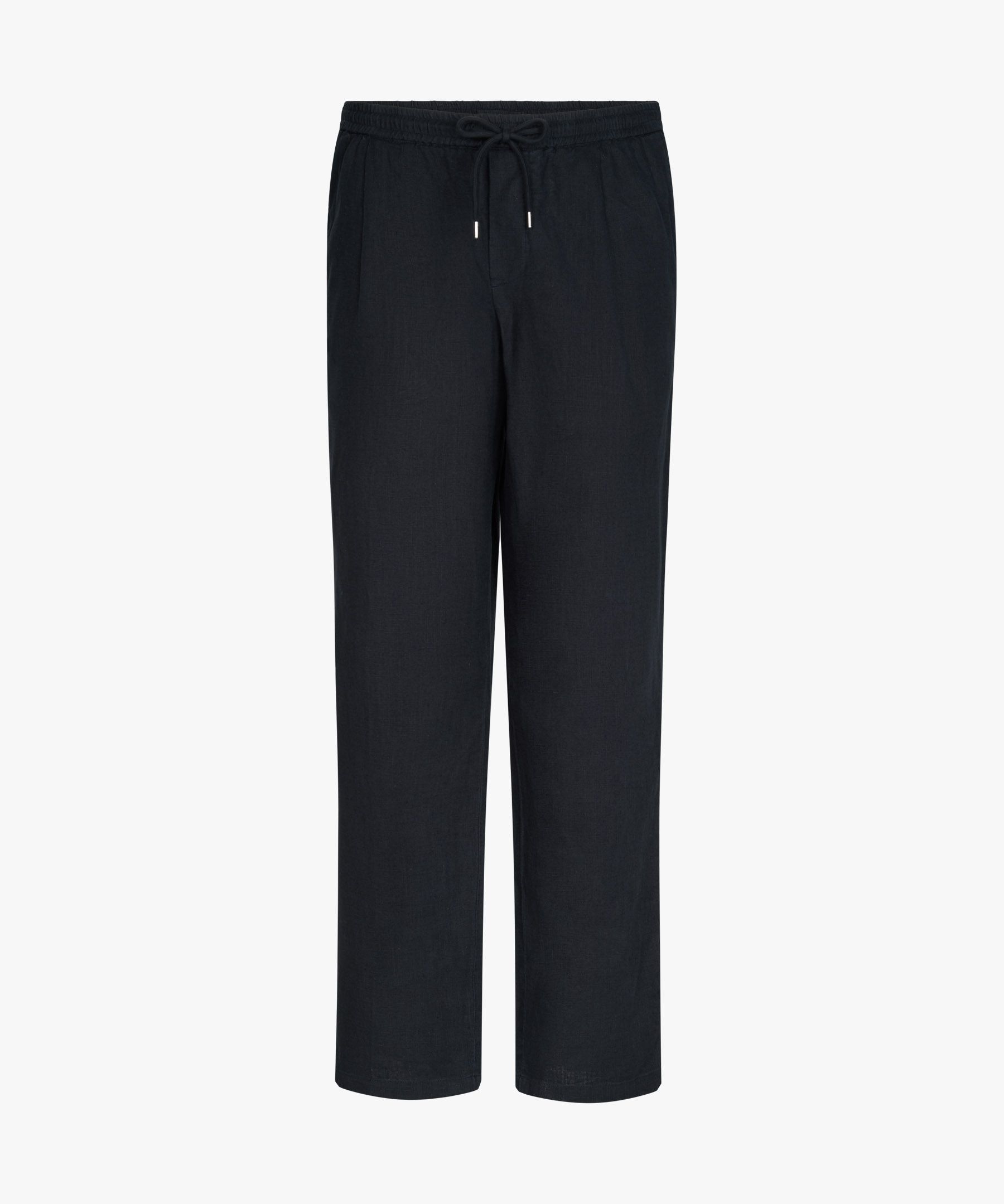 Navy Leinen loose fit Hose